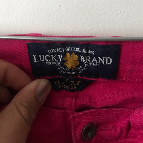 Lucky Brand Hot Pink Jeans. 4. - Picture 4 of 8